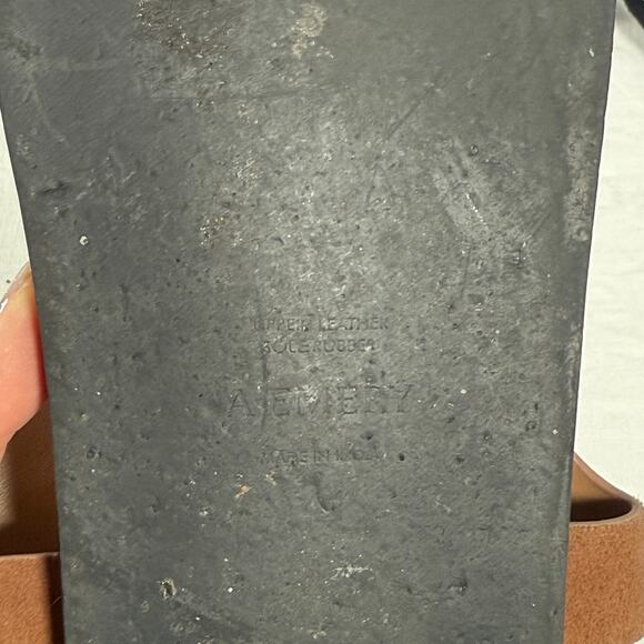 A.Emery Jalen Suede and Leather Strappy Sandals Size 41 10 Brown - Picture 11 of 12